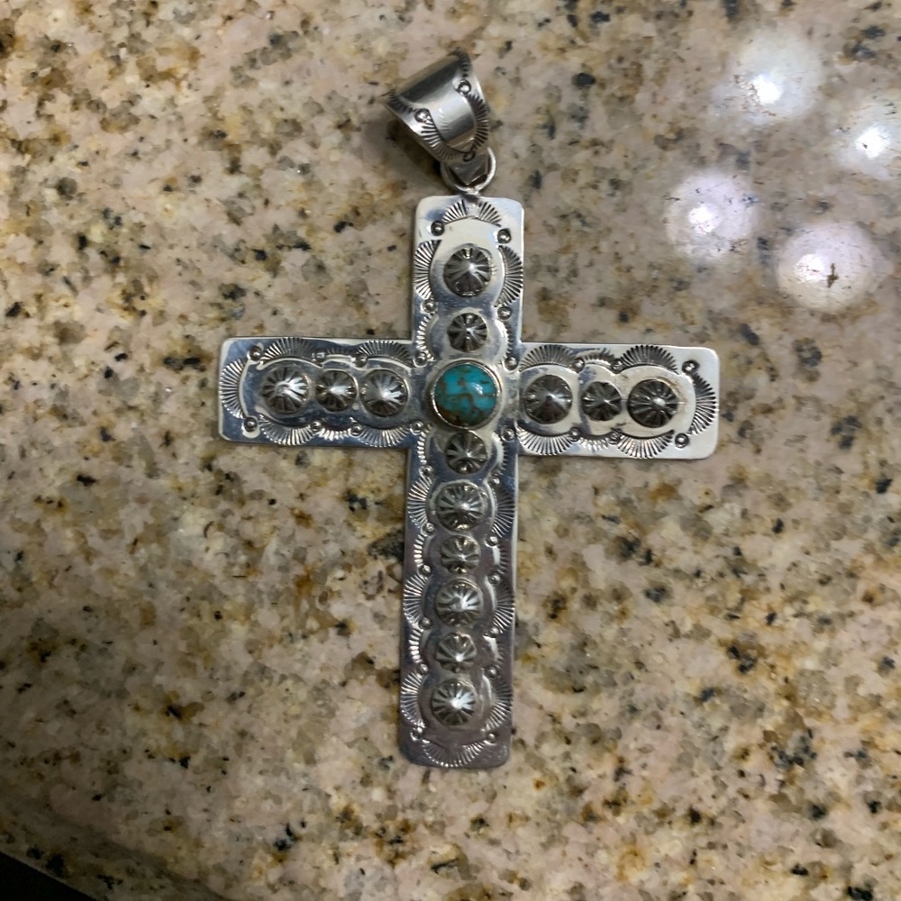Navajo sterling cross
